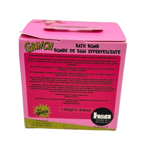 Dr Seuss The Grinch Bath Bomb - Picture 2 of 2